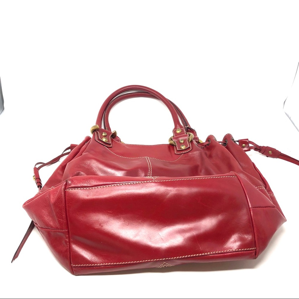 FRANCESCO BIASIA large brick red leather bag - Picture 5 of 8
